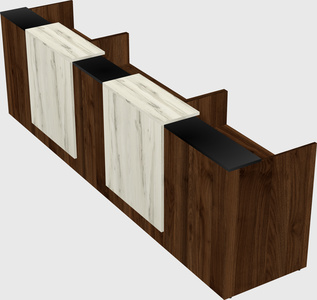 Long reception desk