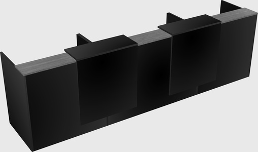 Long reception desk