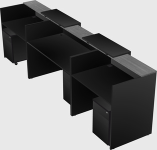 Long reception desk