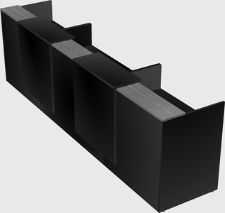 Long reception desk