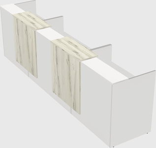 Long reception desk