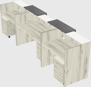 Long reception desk