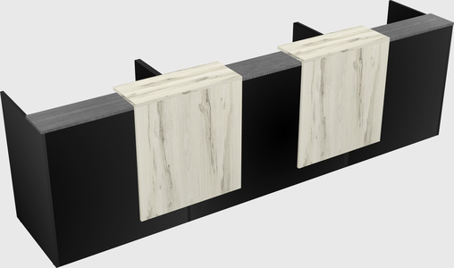 Long reception desk