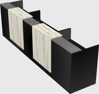 Long reception desk
