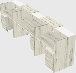 Long reception desk