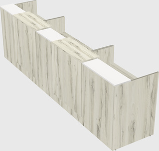 Long reception desk
