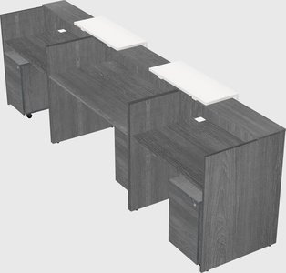 Long reception desk