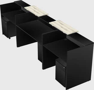 Long reception desk