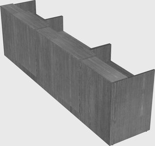 Long reception desk