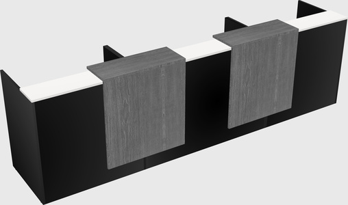 Long reception desk
