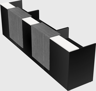 Long reception desk