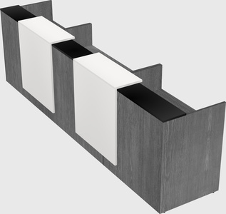 Long reception desk