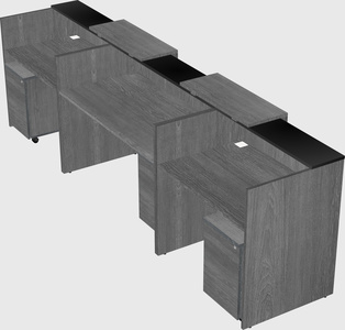 Long reception desk