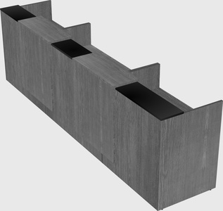 Long reception desk