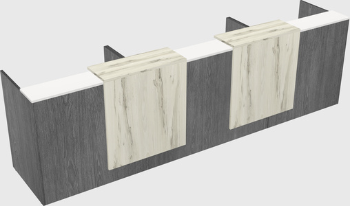 Long reception desk