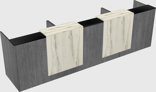 Long reception desk