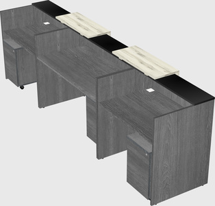 Long reception desk