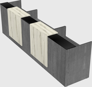 Long reception desk