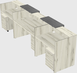 Long reception desk