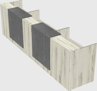 Long reception desk