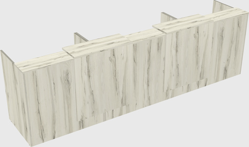 Long reception desk