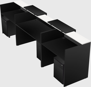 Long reception desk