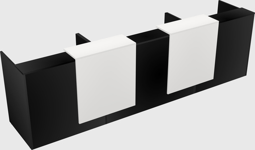 Long reception desk
