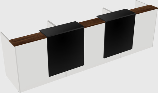 Long reception desk