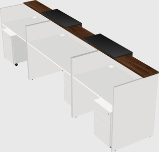 Long reception desk