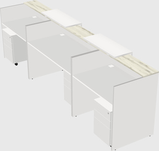Long reception desk