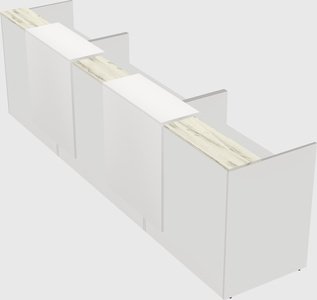 Long reception desk