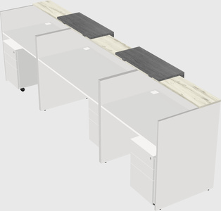 Long reception desk