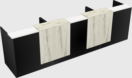 Long reception desk