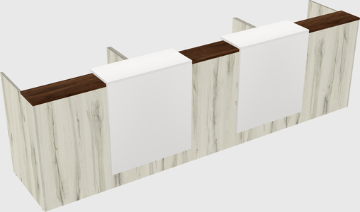 Long reception desk