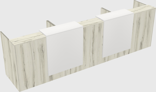 Long reception desk