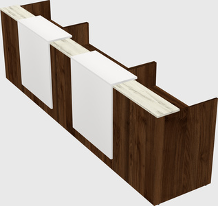 Long reception desk
