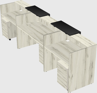 Long reception desk