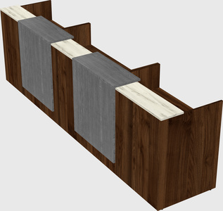 Long reception desk