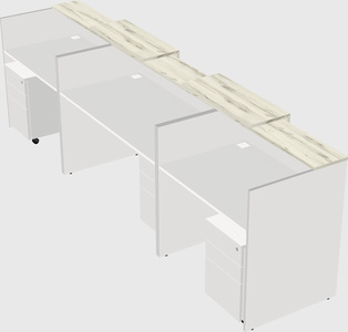 Long reception desk