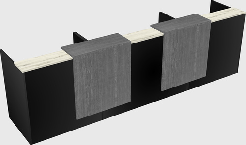 Long reception desk