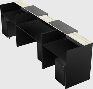 Long reception desk
