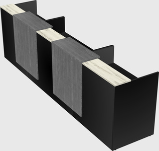 Long reception desk