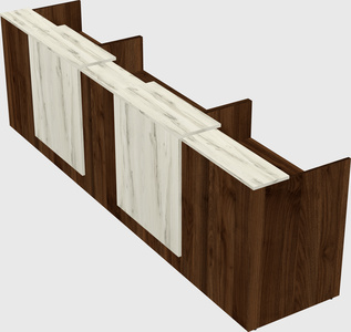 Long reception desk
