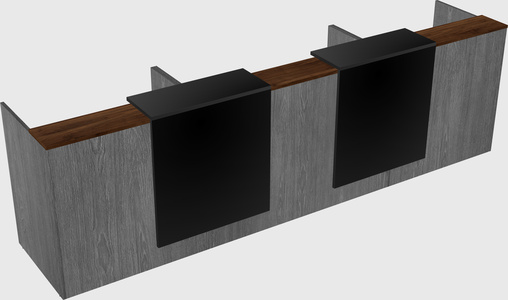 Long reception desk