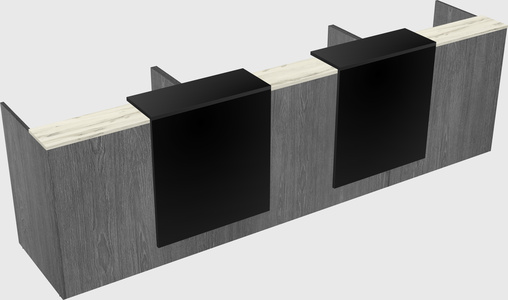 Long reception desk