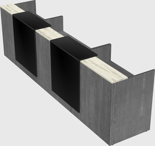 Long reception desk