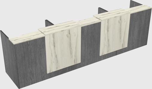 Long reception desk