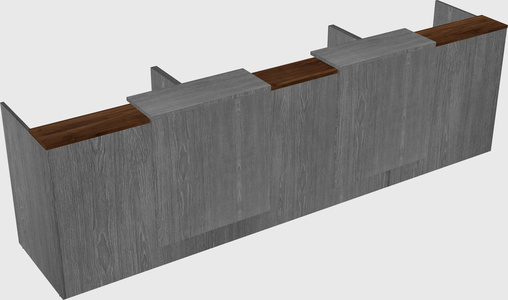 Long reception desk