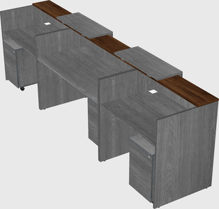 Long reception desk