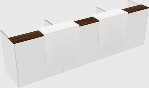 Long reception desk